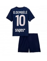 Paris Saint-Germain Ousmane Dembele #10 Hjemmedraktsett Barn 2025-26 Korte ermer (+ bukser)
